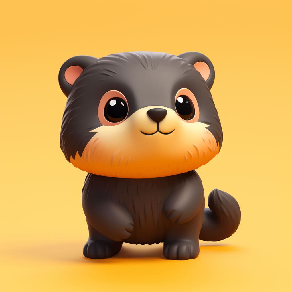 Tiny Cute Binturong (Bearcat)
